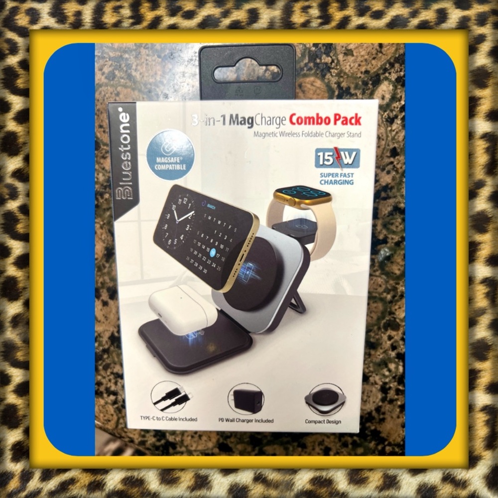 👑✅PRICE FIRM✅ Bluestone Black 3-in-1 MagCharge Combo Brand new!